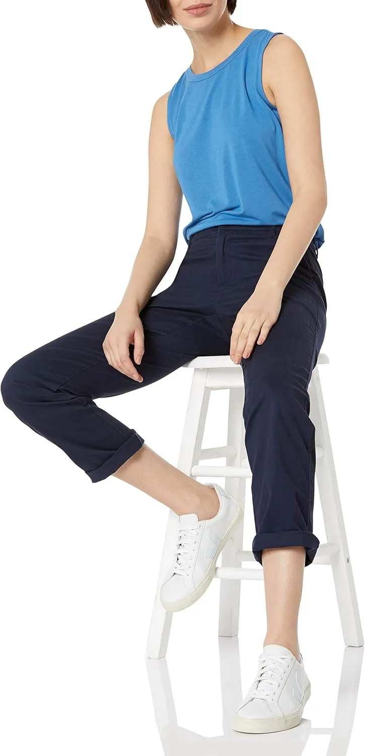 Amazon Essentials Women's Slim Fit, Straight Leg Stretch Twill Chino Pant