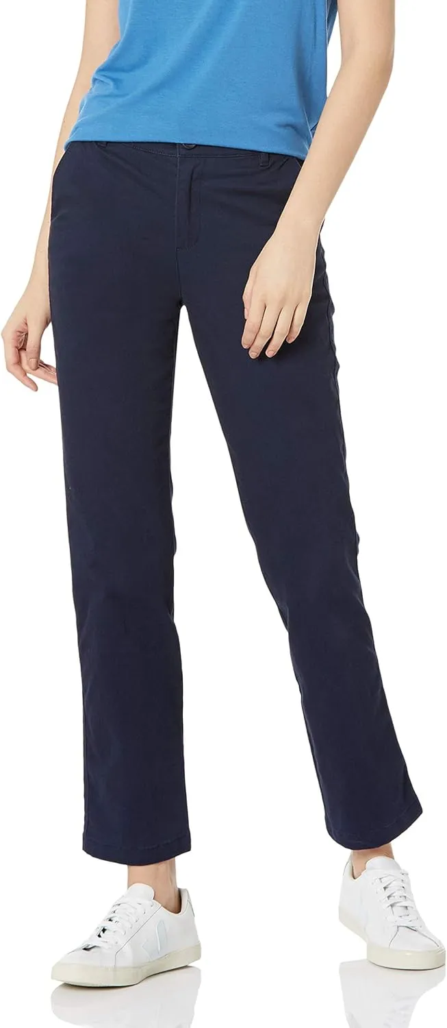 Amazon Essentials Women's Slim Fit, Straight Leg Stretch Twill Chino Pant