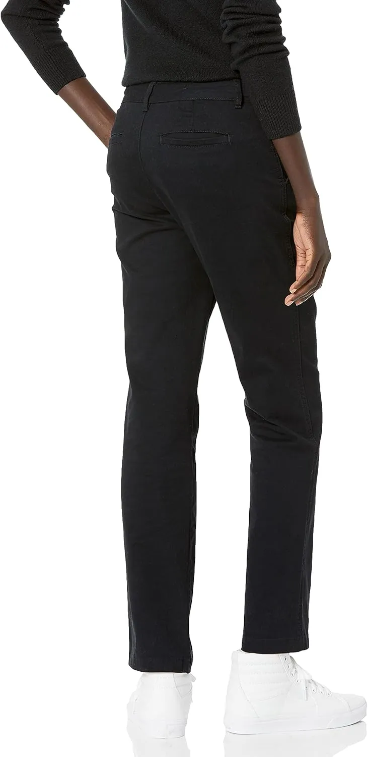 Amazon Essentials Women's Slim Fit, Straight Leg Stretch Twill Chino Pant