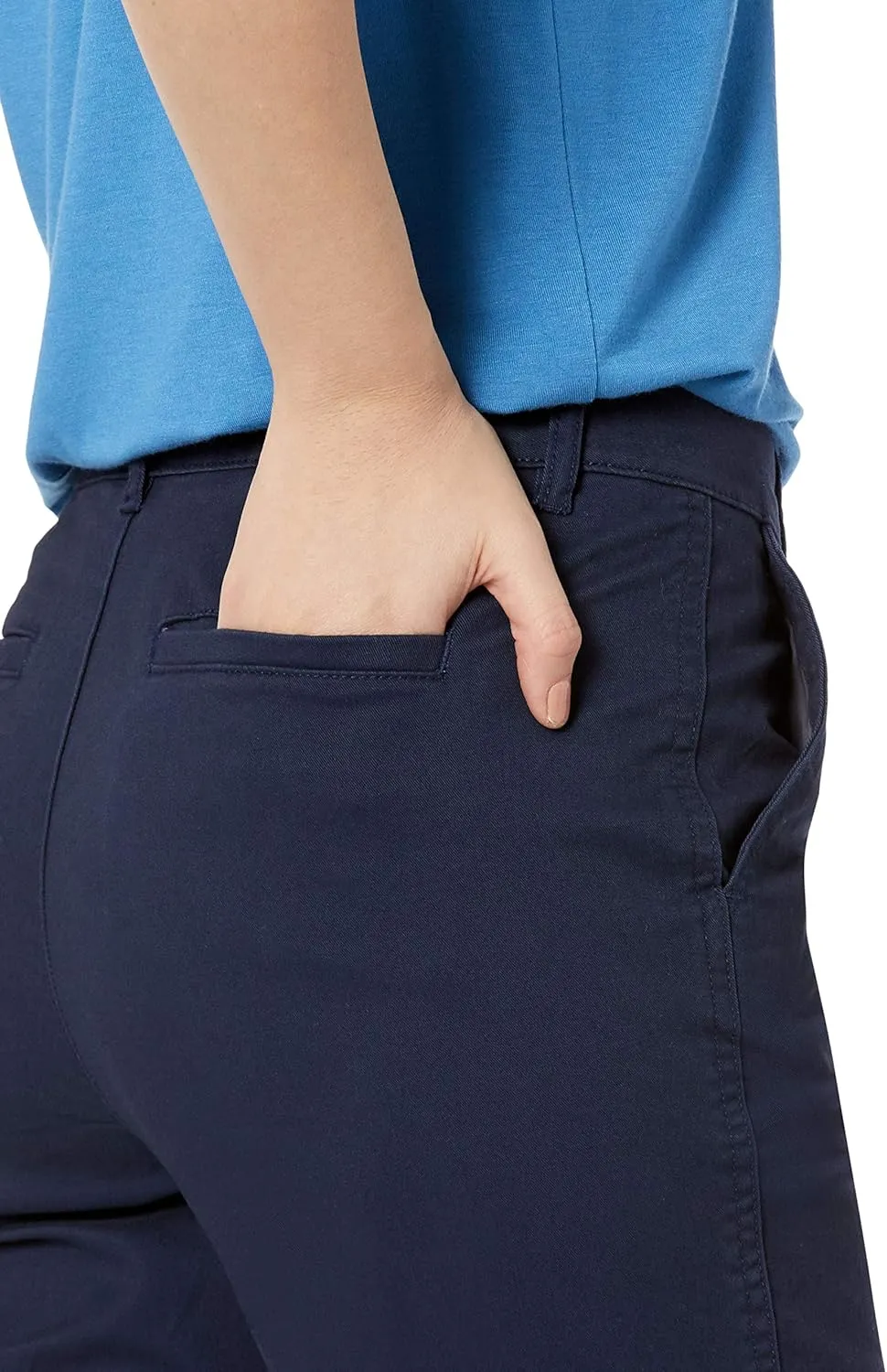 Amazon Essentials Women's Slim Fit, Straight Leg Stretch Twill Chino Pant
