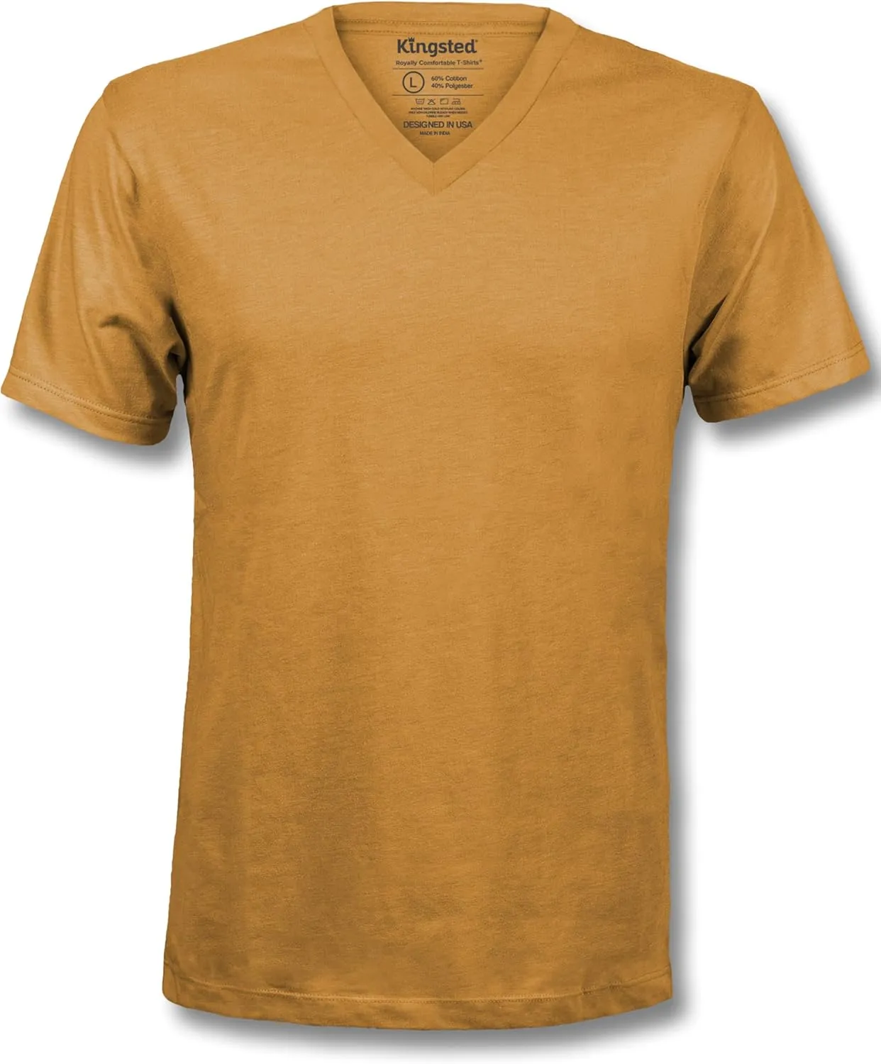 Kingsted V-Neck T-Shirts for Men - Royally Comfortable - Super Soft Premium Fabric - Well-Crafted Classic Fit - Bundle & Save