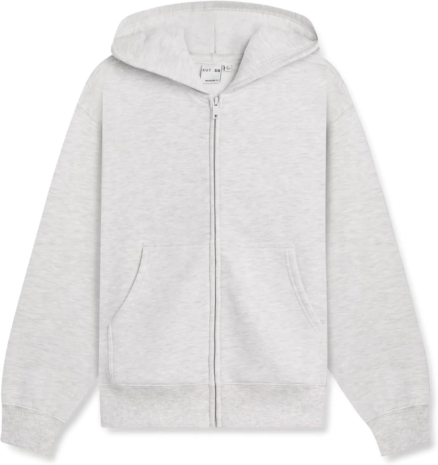 KUT & SO Zip Hoodie for Women  Oversized, Boyfriend Fit  Cozy Loungewear Premium Midweight Fleece