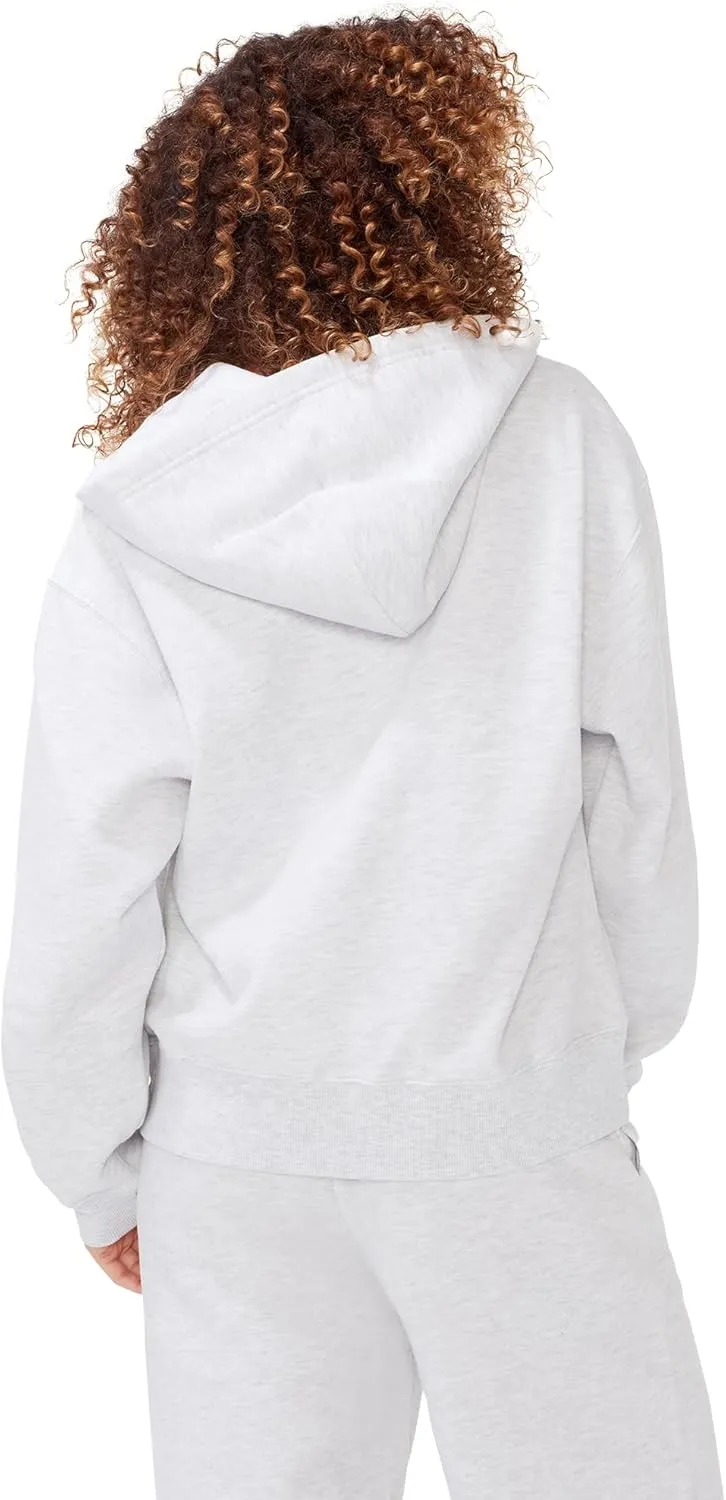 KUT & SO Zip Hoodie for Women  Oversized, Boyfriend Fit  Cozy Loungewear Premium Midweight Fleece