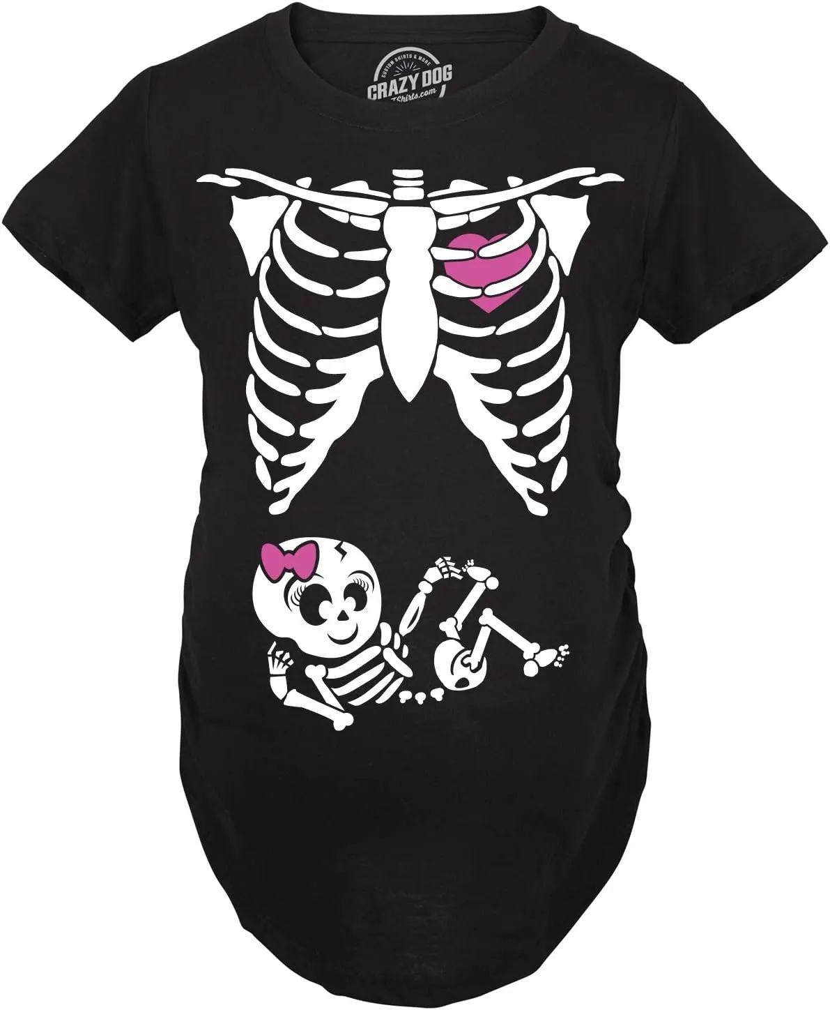 Maternity Skeleton Baby Monster Pumpkin T Shirts Funny Cute Pregnancy Halloween Tees