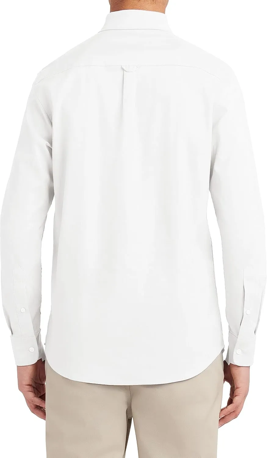 Nautica Young Men's School Uniform Long Sleeve Performance Oxford Button-Down Shirt