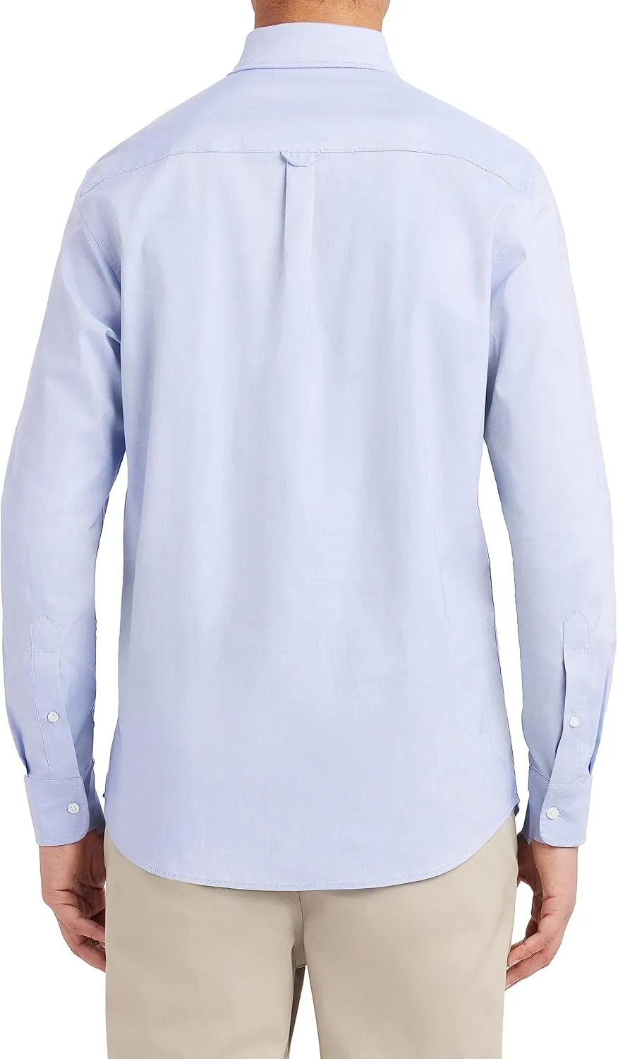 Nautica Young Men's School Uniform Long Sleeve Performance Oxford Button-Down Shirt