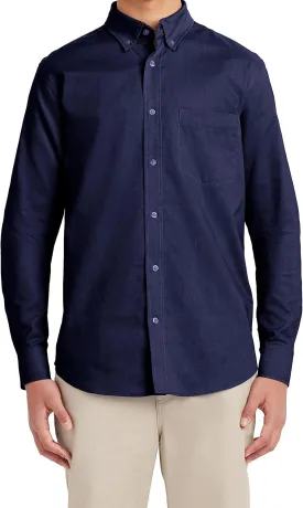 Nautica Young Men's School Uniform Long Sleeve Performance Oxford Button-Down Shirt