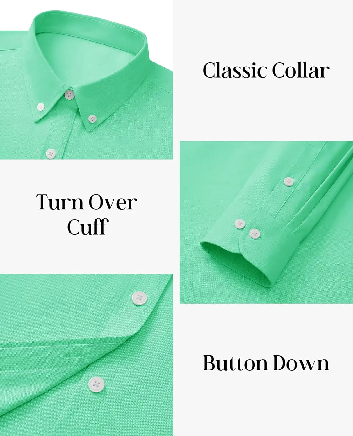 siliteelon Button Down Shirts Women Oxford Shirt Long Sleeve Stretch Dress Shirts Wrinkle Free Business Work Office Blouse