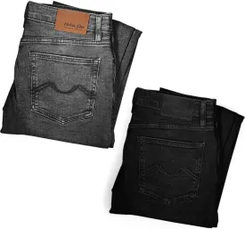 Slim Fit Mens Jeans  Stretch Fabric Tapered Pants for Men  Premium Comfort Casual Wear and Work Attire