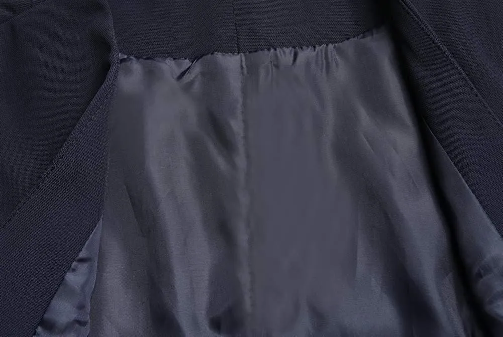 V VOCNI Women's Fully Lined 4 Button V-Neck Economy Dressy Suit Vest Waistcoat